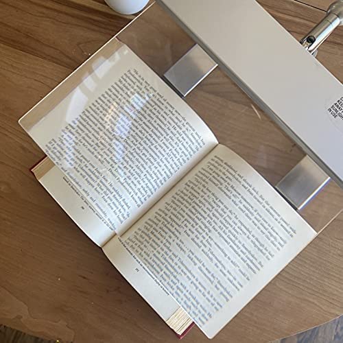 Lupa de sobremesa, lámpara de Lupa de página Completa, Soporte Grande para Manos Libres, ayudas de Lectura para reparación, Manualidades, Soldadura, Costura, lupas
