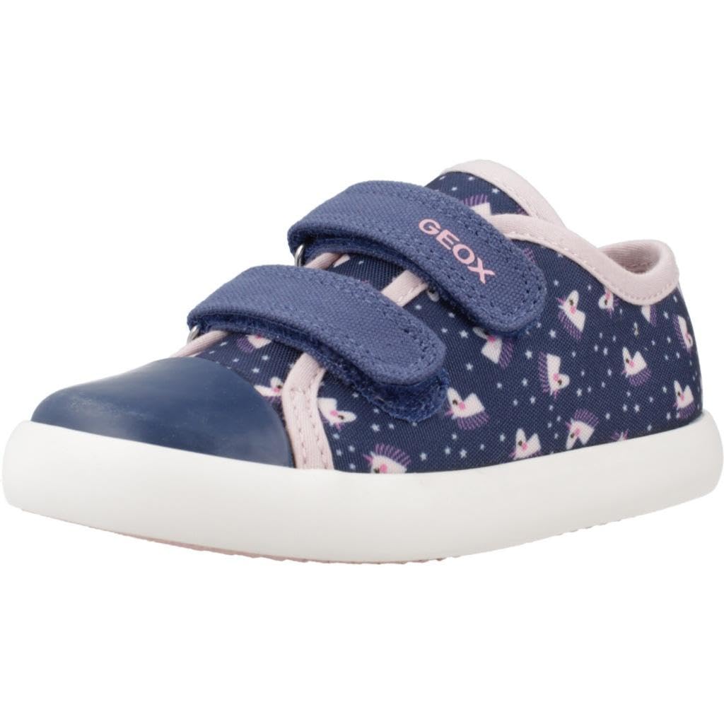 Geox B GISLI Girl B, Girls’ Sneaker, Avio/Lt Pink,
