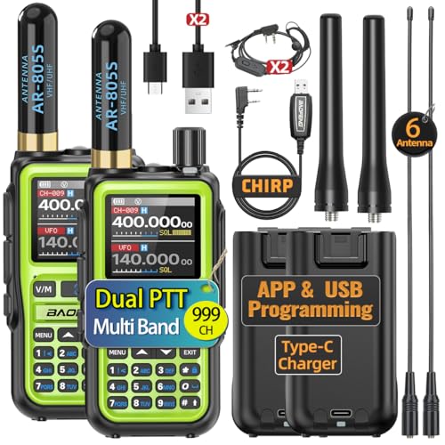 BAOFENG Radio Ham Radio UV-5R MINI Handheld UV5R Long Range Walkie Talkies Rechargeable NOAA Weather...