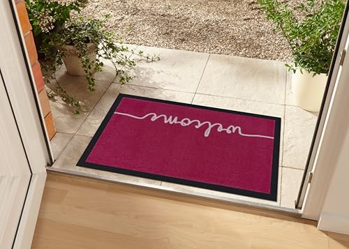 Hanse Home Printy Doormat for Indoor and Outdoor Use 45 x 75 cm, Dirt Trapper Mat, Cosy Welcome with Lettering - Image 2