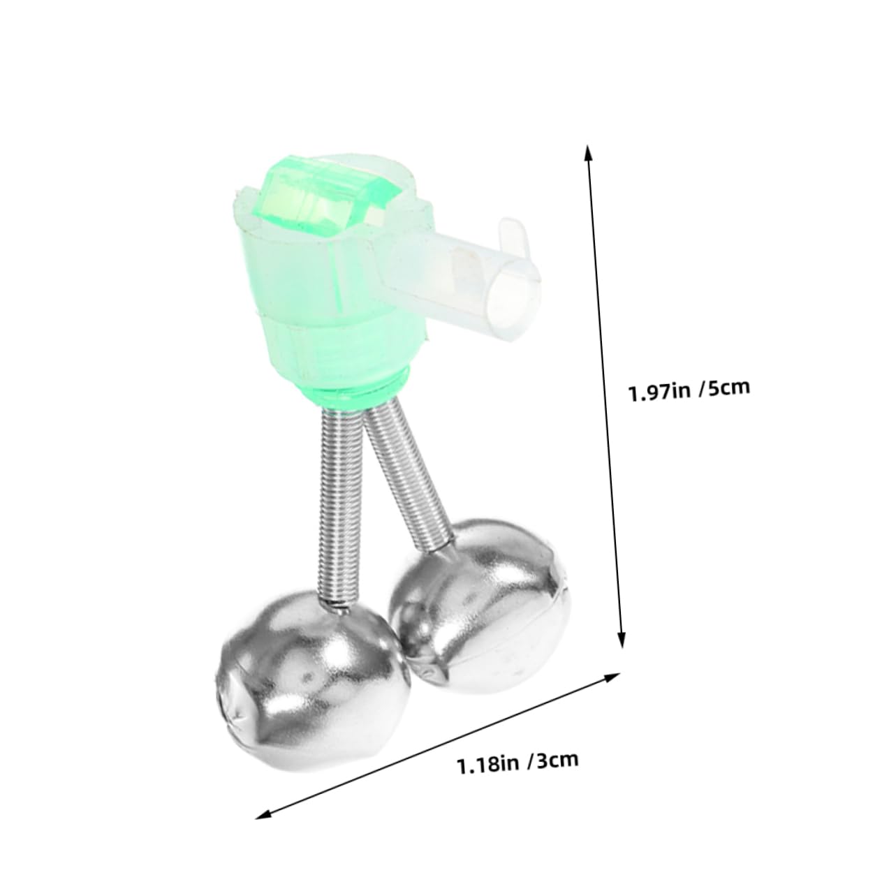 Gogogmee 30Pcs Fishing Rod Bells Dual Alert Spiral Bite Indicator Clip Portable Twin Bell Alarm for Night Fishing Fishing Equipment Accessories for Casting and Sea Rods