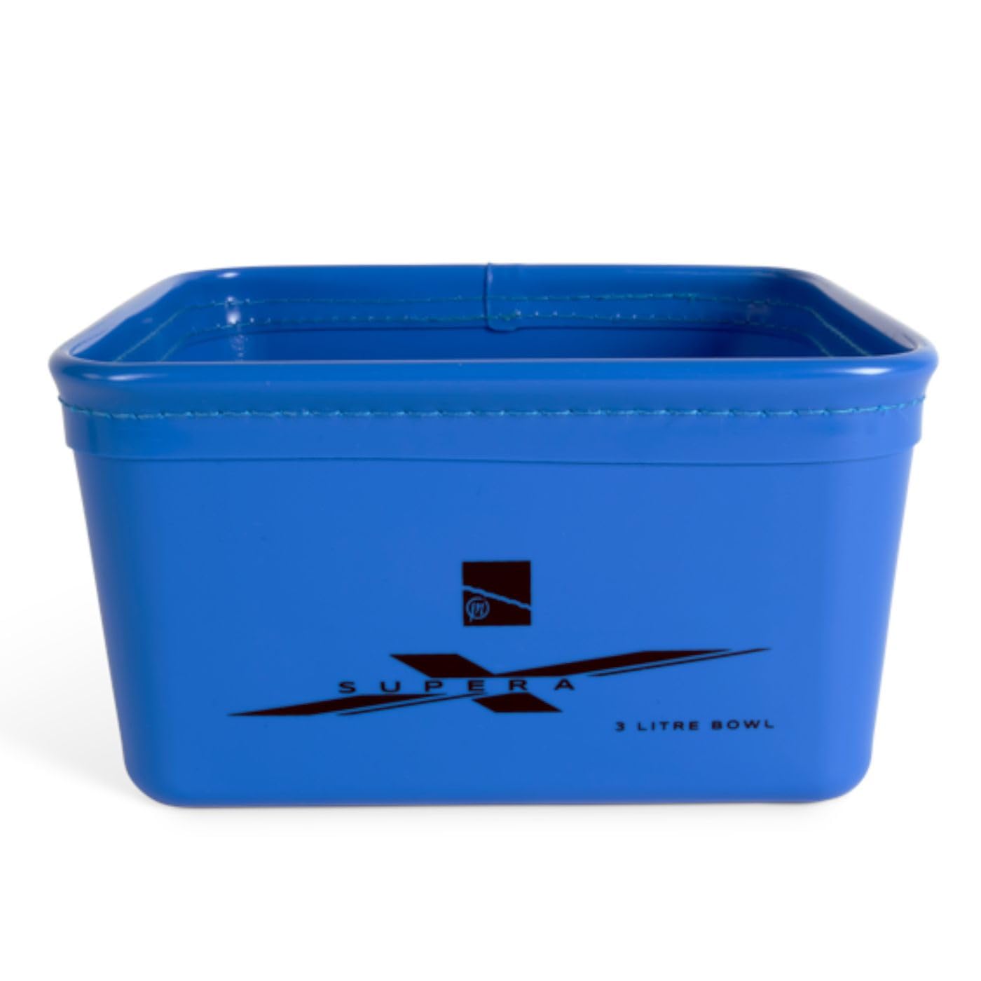 Preston Innovations Supera X, 3 Litre Bowl, Tough, Heavy Duty, Stackable, Lidless, Bait Bowl, Square 19cm x 19cm x 10cm, Code P0130250.