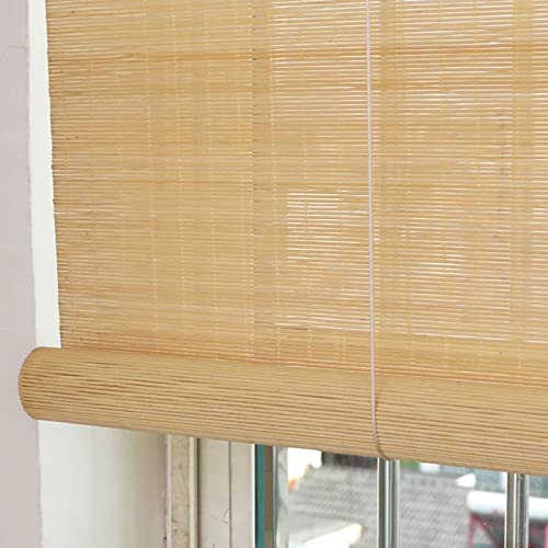 Store enrouleur en bambou naturel pour fenêtres intérieures