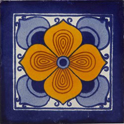 Piastrelle messicane 10,5x10,5 cm Talavera bagno e...