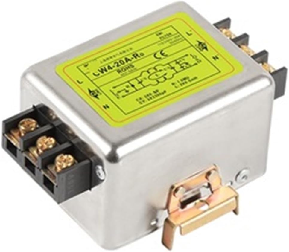 220V Din Rail Filter Pulse Signal Power Supply Filter EMI Anti-Interference Strong Purification CW4-RD 10A 20A 30A(CW4-10A-RD)