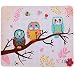 ICOLOR Cute Three Owls Design Computer Optical Neoprene Mousepad PC Mouse Mat Mice Pad Silicone Mouse Pad MP-052