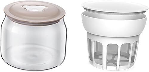 Filtro de yogur, cesta de malla de yogur, colador de malla de yogur, colador de leche, separador de suero para filtrar jugo de miel, leche