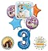 Mayflower Products Secret Life of Pets Party Supplies 3rd Birthday Balloon Bouquet Decorations - Blue Number 3