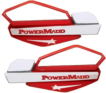 PowerMadd 34222 Star Series Handguard - Red/White