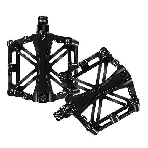 Winlauyet Bicycle Cycling Bike Pedals 9/16" With Sealed Anti-Slip Durable For Universal BMX Mountain Bike Road Bike Trekking Bike (Black) - Image 3