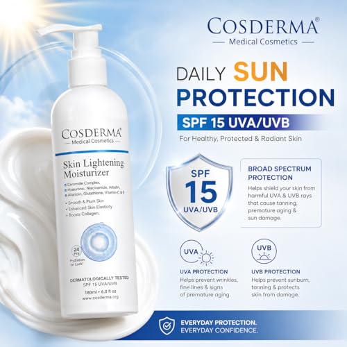 Image of Skin Brightening Moisturizer 180ml | with Niacinamide, Arbutin, Glutathione, Vitamin C, Ceramides & Hyaluronic Acid | Daily Moisturizer for Radiant, Even-Looking Skin & Long-Lasting Hydration