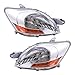 Headlights Headlamps Driver and Passenger Replacements for 07-11 Toyota Yaris Sedan 81170-52740 81130-52750