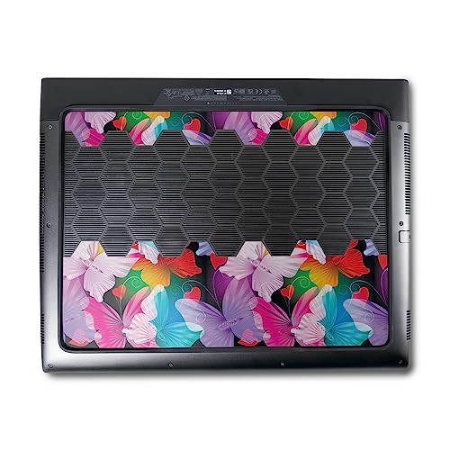 Image of MightySkins Skin Compatible with Alienware M18 R1 (2023) Full Wrap Kit - Prismatic Butterflies | Protective Durable and Unique Vinyl Decal wrap Cover | Easy to Apply & Change Styles | Made in The USA