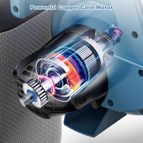 lhyangroupao Corded Electric Leaf Blower, Portbale Blower, Powerful Small Blower, High Power Dust Collector, Turbocharger Technology, Stepless Speed Change, Curved Porous Heat Dissipation 4 lhyangroupao Corded Electric Leaf Blower, Portbale Blower, Powerful Small Blower, High Power Dust Collector, Turbocharger Technology, Stepless Speed Change, Curved Porous Heat Dissipation - Image 4