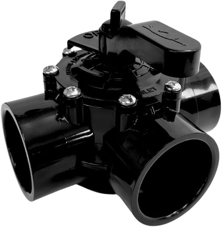 DPM 4717 Heavy-Duty 2 Inch 3 Way Valve Diverter Valve CPVC Positive Seal, Non Lube Technology for Pools and Spas | Direct Replacement for 3 Port Jandy 3 Way Valve 4717 2" to 2.5" (2")