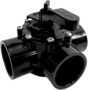 DPM 4717 Heavy-Duty 2 Inch 3 Way Valve Diverter Valve CPVC Positive Seal, Non Lube Technology for Pools and Spas | Direct Replacement for 3 Port Jandy 3 Way Valve 4717 2" to 2.5" 2"