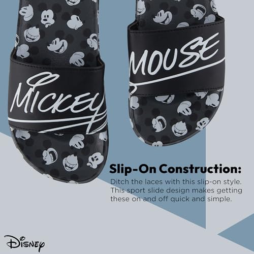 Disney Mens Mickey Mouse Slide Sandals - Mickey Mouse Shoes - Mickey, Minnie, Goofy, Donald, and Daisy Slides4