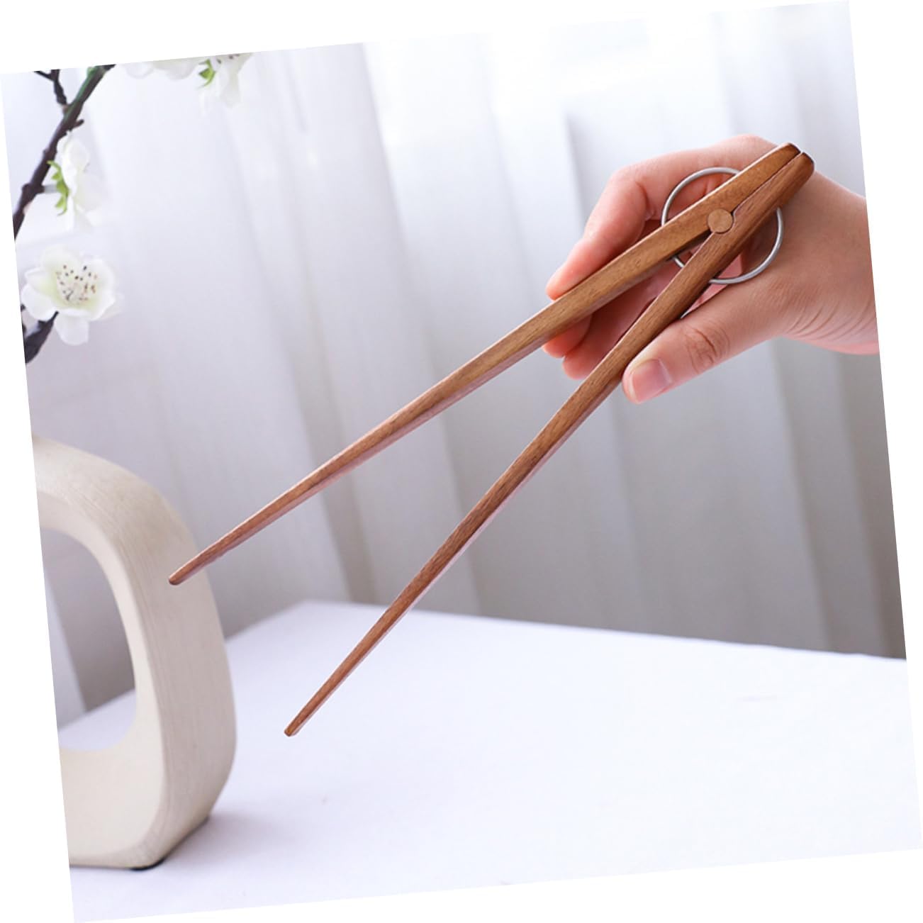 Cooking Tongs Food Clip Wooden Sugar Tong Cooking Tongs Food Tongs Bread Tongs Fruit Tea Tong
