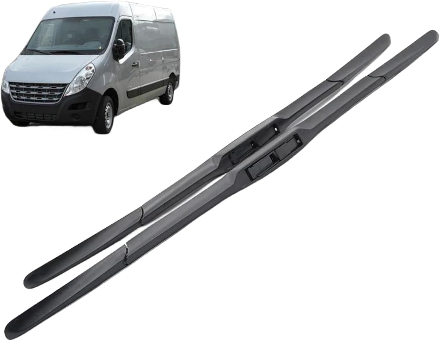 ZhangXD Front Windscreen Wipers For Renault Master MK3 2010-2023, Windshield Window Brush Front Wiper Blades All-Weather Replacement Set Easy Installation