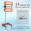 Solary Infrared Paint Curing Lamp - Short Wave Infrared Dryer with Timer for Car Paint Spray Booth, 2100W