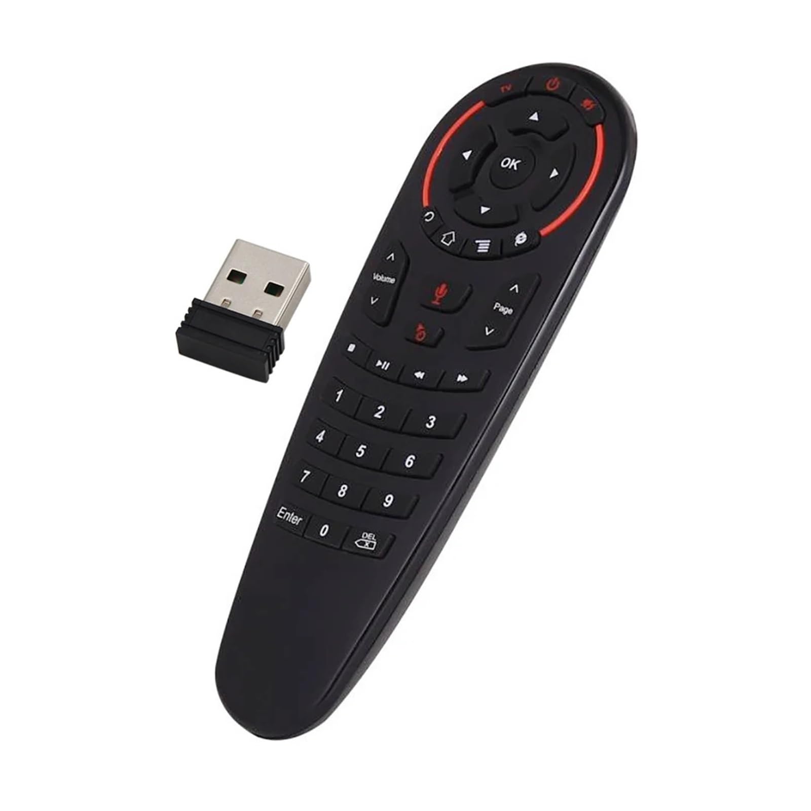 1 szt. G30S Air Mouse 2.4G Żyroskop 33 klawisze IR Nauka Bezprzewodowy Inteligentny Pilot Zdalnego Sterowania Głosowego Do X96 Mini H96 MAX Android Box VS G10(G30S)