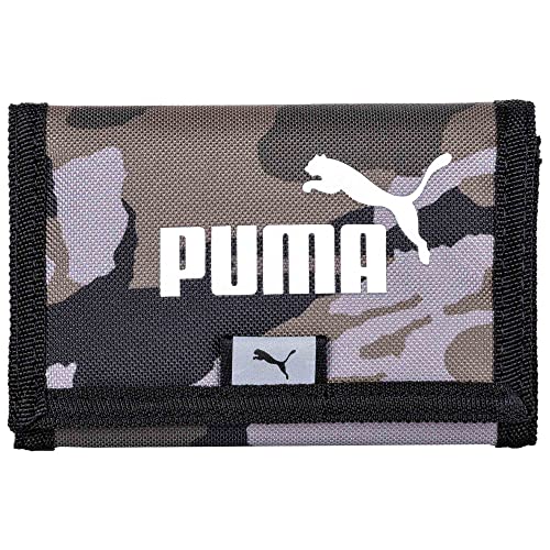 PUMA Unisex Geldbeutel - AOP Wallet, Logoprint Grün (Forest-Camo)