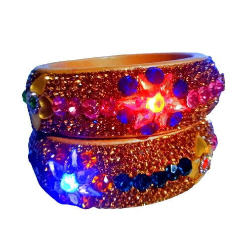 Image of Wedx || LED Light Kada multiple colours with Chargeable, lac bangles