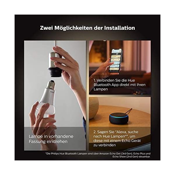Philips Hue White Ambiance GU10 LED Spots 2-er Pack (350 lm), dimmbare LED Lampen für das Hue Lichtsystem mit allen Weißtönen, smarte Lichtsteuerung über Sprache und App – Bild 10