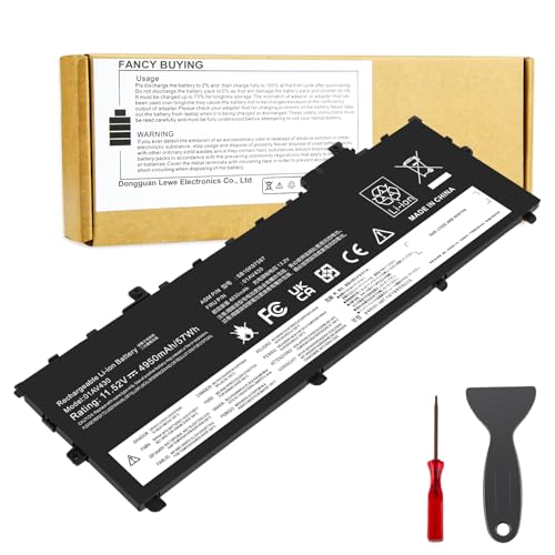 Image of Fancy Buying 01AV430 SB10K97587 Battery Replacement for Lenovo ThinkPad X1 Carbon 5th Gen 2017 6th Gen ThinkPad X1 Carbon 2017 /2018 Series 01AV429 SB10K97586 01AV431 SB10K97588 01AV494 SB10K97586