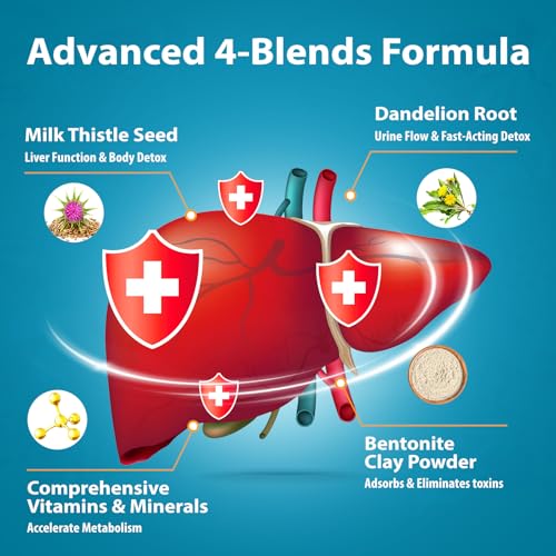 Canna Cleanse, Liver Cleanse Detox & Repair Chewable Tablets, Milk Thistle Supplement, Fast-Acting Body Detox for Women & Men, Toxin Flush for Liver, Kidney, Digestion & Metabolism, 60 Tablets - Image 3