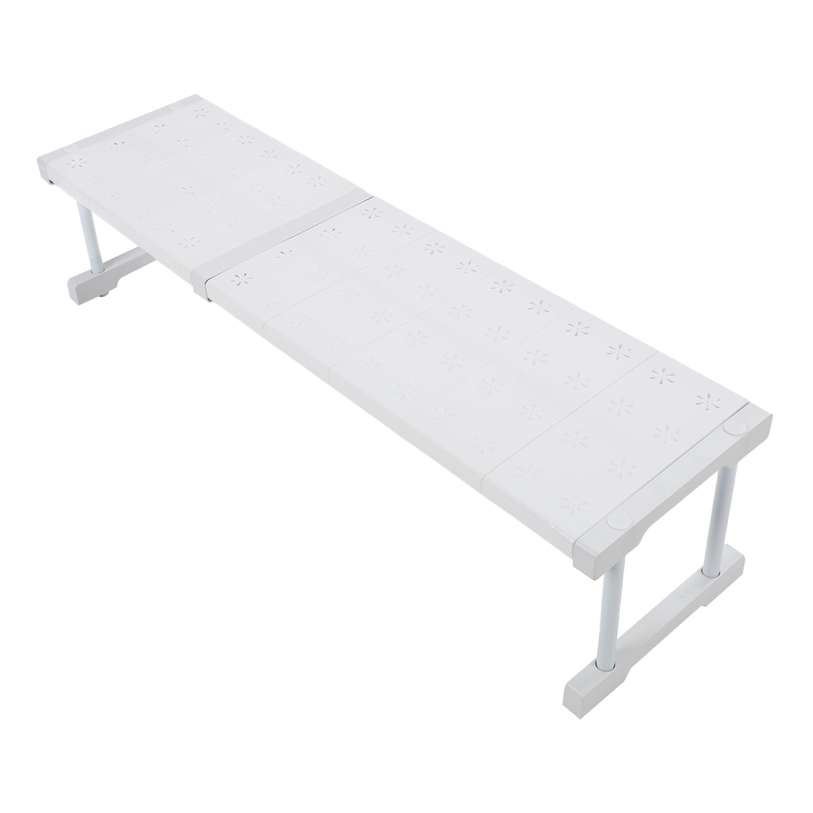 Closet Tension Shelf for Cabinet, Expandable Shelf Organizer Storage Rack DIY Divider Separator, 9.4in Width 12.6in Height, Carbon Steel, ABS, PP, Save Space, Load (Length