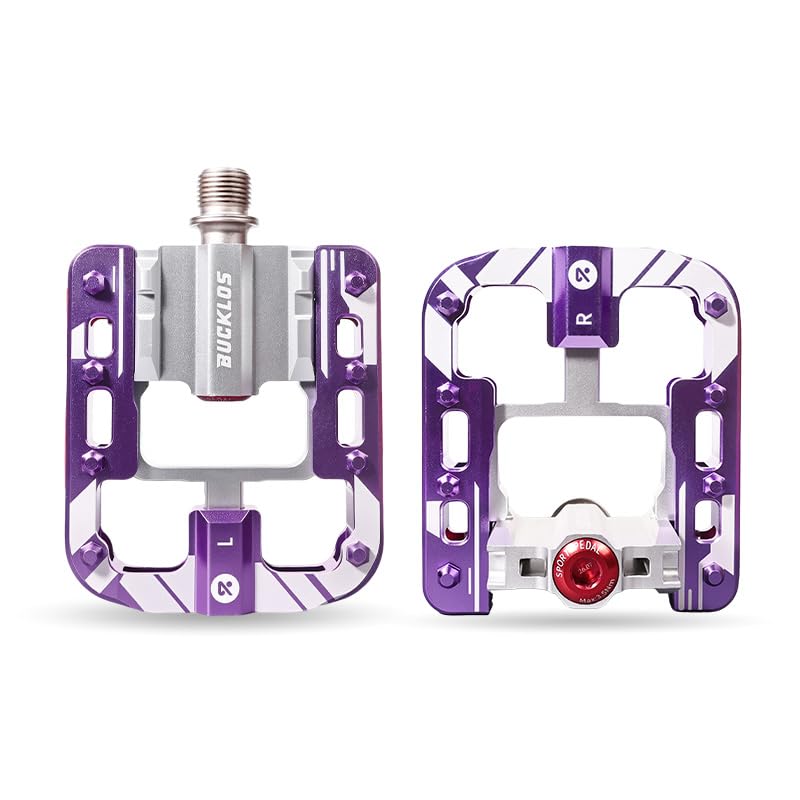 AEYINO Folding Bike Pedals 4 Sealed Bearings 9/16" CrMo Axle Non-Slip