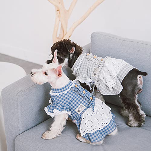 Touchdog 'I Love Poochi' Classical Fashion Dog Dress - Retro Designer Pet Dress Featuring Accented Knots And Ruffled Details - Dog Clothes For Small And Medium Dogs #TOP4