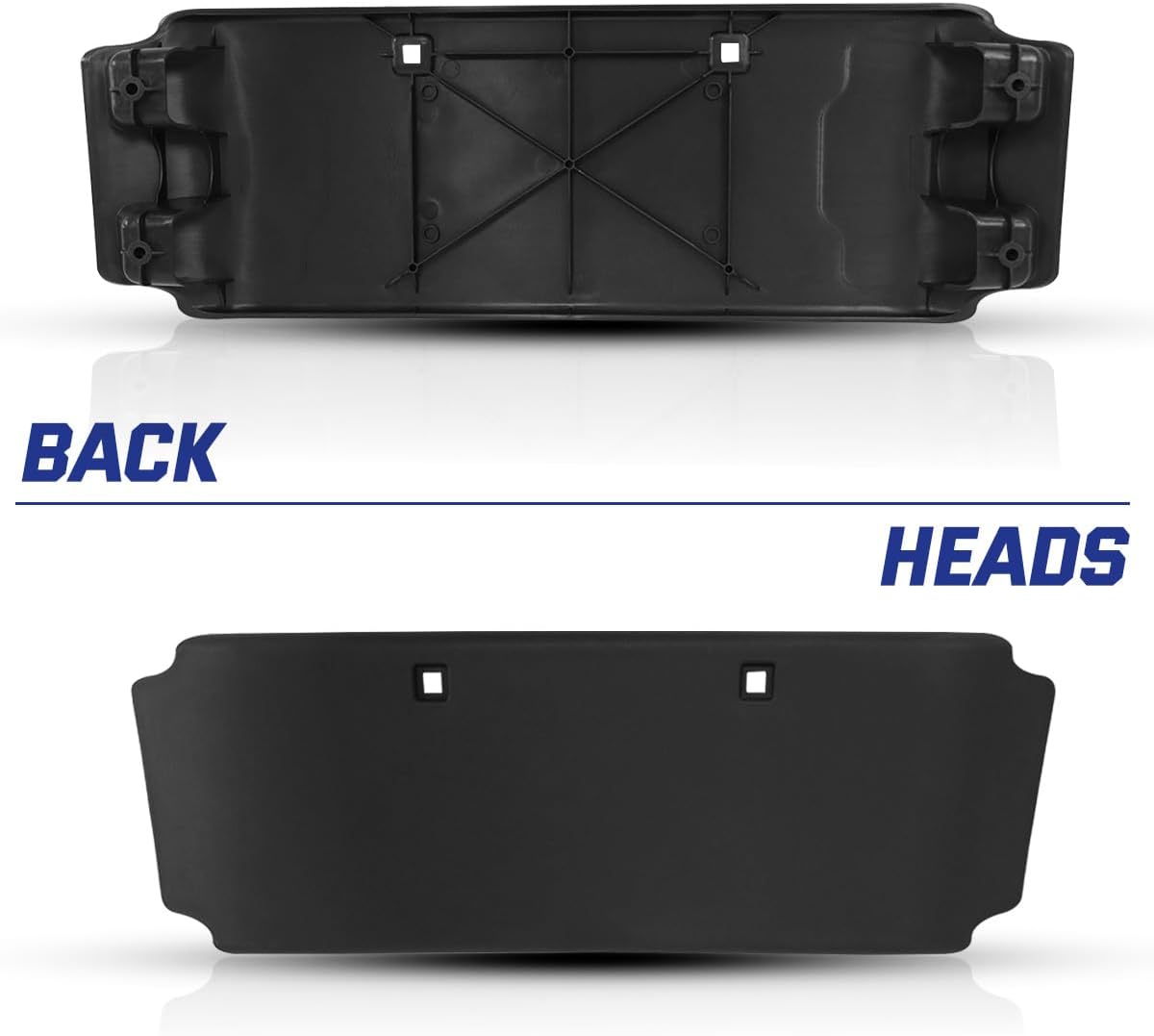 License Plate Holder Frame Cover Bracket Fit for 2008-2017 Freightliner Cascadia, Black