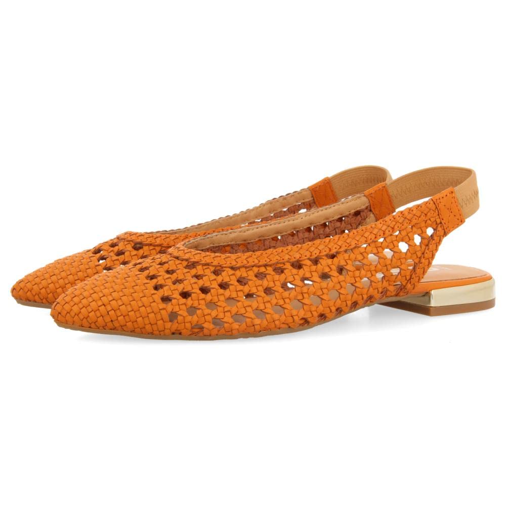 GIOSEPPO Women's Argirit Ballet Flats, Orange, 8.5 UK