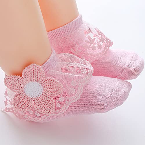 Baby Girl Lace Socks - Princess & Dress Socks for Newborn & Toddlers Gift Set3