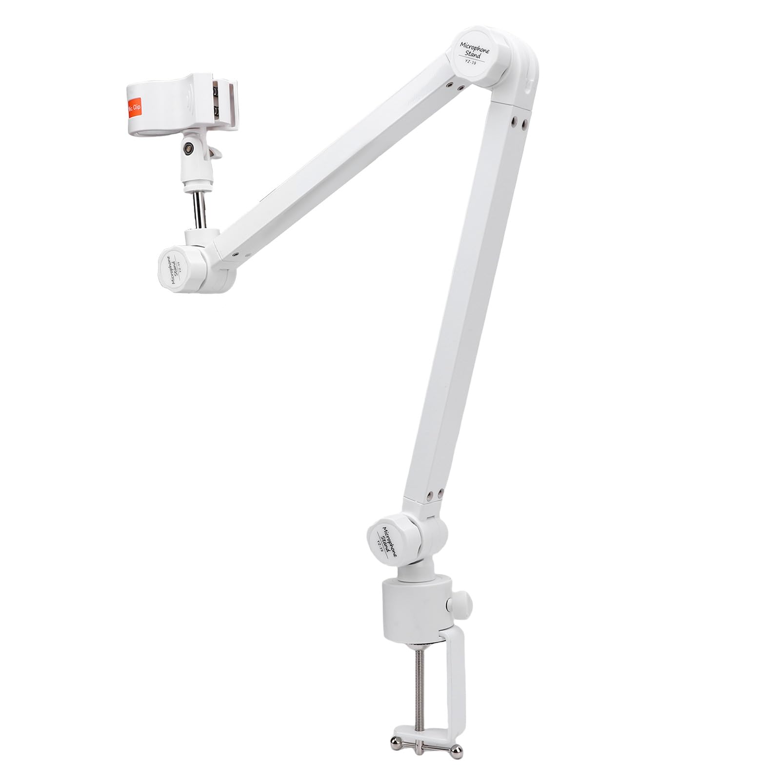 Asixxsix Supporto per Microfono, Braccio per Microfono Regolabile a 360 Gradi con Morsetto di Montaggio per Microfoni da 32 a 60 Mm