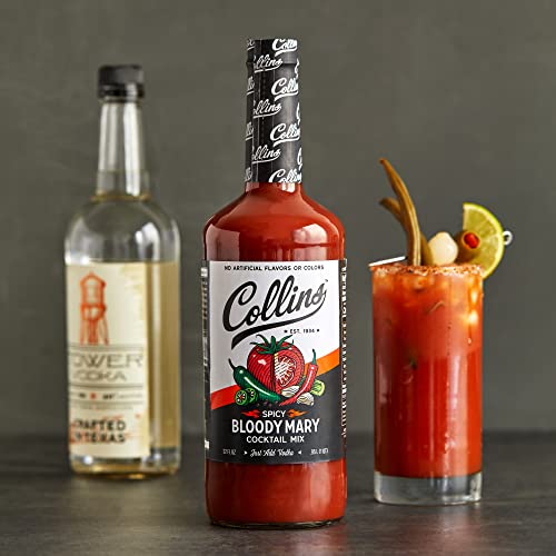 Collins 6001 Spicy Bloody Mary Mix, Made With Tomato, Garlic, Worcestershire, Horseradish, Cayenne And Other Spices, Brunch Cocktail Recipe, Bartender Mixer thumb #6