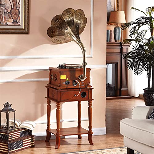 Tourne-Disque rétro Tourne-Disque Tout en Un phonographe Vintage Gramophone nostalgique avec klaxon en cuivre, contrôle… - Les Beatles, Paul McCartney, John Lennon, RIngo Starr, George Harrison Tourne-Disque rétro Tourne-Disque Tout en Un phonographe Vintage Gramophone nostalgique avec klaxon en cuivre, contrôle… – Image 6
