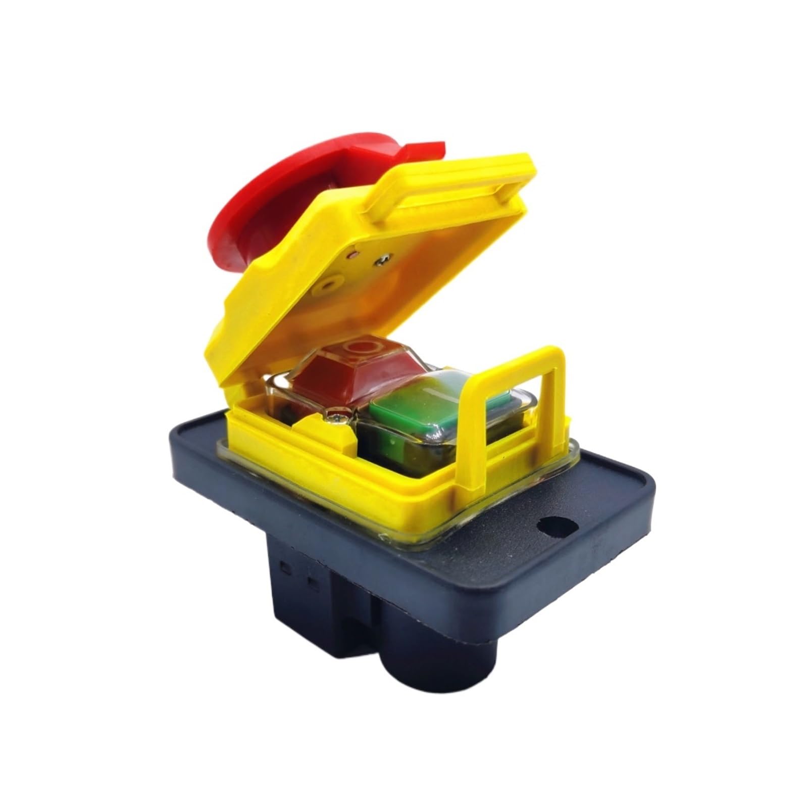 Interruptor pulsador de emergencia electromagnético impermeable de 7 pines, 15 A, 400 V, for máquinas herramienta de jardinería