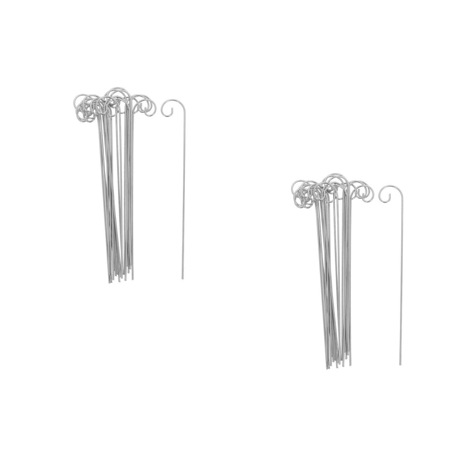 Abaodam 2 Ensembles Crochets Métalliques Floraux pour Plantes Suspendues Marqueurs De Jardin Et Lanternes Piquets De Jardin Multifonctionnels pour Aménagement Floral Et 20 Pièces * 2