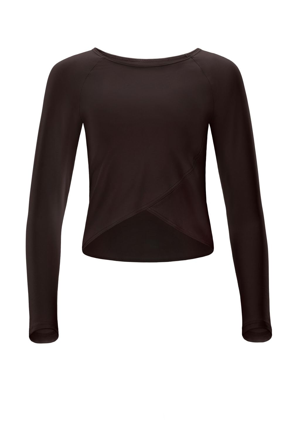 WINSHAPE Damen Functional Light and Soft Cropped Long Sleeve Top Aet131ls mit Overlap-Applikation Yoga-Shirt (1er Pack)