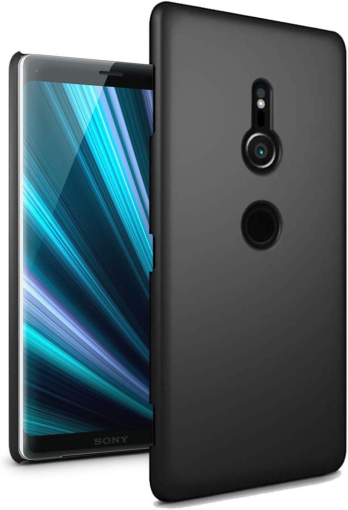 Sony Xperia XZ3 6.0" Case - Ultra Slim Thin Armour Hard Case - Matte Rubberized Cover For Sony Xperia XZ3 (Black)