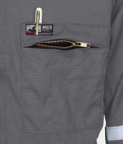 Image of MCR Safety - Flame Resistant Coverall Gray 5.5-Ounce Inherent B (SBC101164T)