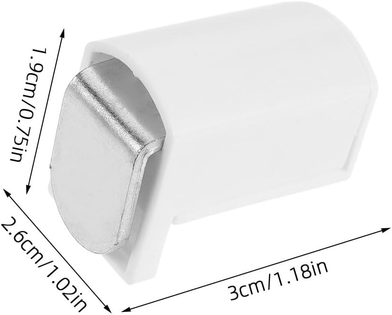 Levemolo 8pcs Curtain Pole Brackets: Curtain Rod Wall Bracket Hooks - Drapery Rod Holders Hardware for Wall Ceiling - Easy Installation