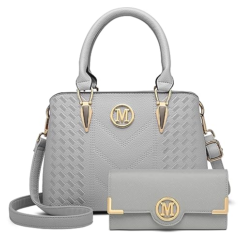 Miss Lulu Sac à Main Femme Grande Capacité en PU avec Motif Chessboard et Logo M - Sac...
