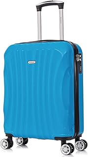 Valise Cabine ABS 55x40x20cm (44L) - Petites valises de Voyage légères 20 Pouces - (RK03|Turquoise)