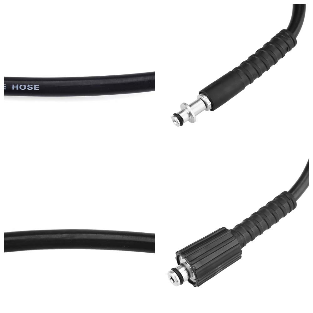 Tubo per lavaggio auto ad alta pressione, 8M 5800PSI Tubo di ricambio per detergente per pulizia ad alta pressione Colore nero per K2 (eccetto K2.Compact, adatto solo per interfaccia