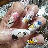 Disney Princess cartoon MICKEY MOUSE minnie mouse NAIL DECALS disney mickey mouse ears disneyworld NAIL ART Disneyland decor nail sticker nail vinyl French tip NAIL WRAP (5)