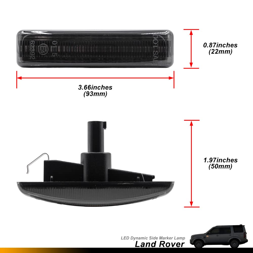 Frecce LED Laterali Dinamiche Sequential Per Land Rover Discovery / Sport / Freelander 2 - 2